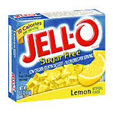 Jell-o Gelatin Dessert Sugar Free Lemon Low Calorie Left Picture